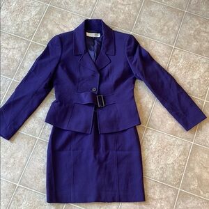 Tahari Deep Purple Suit Ensemble